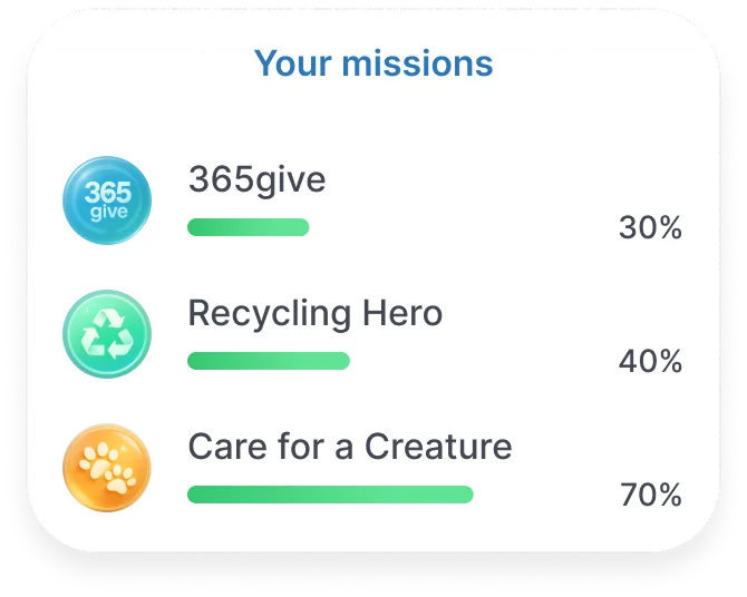 Missions widget